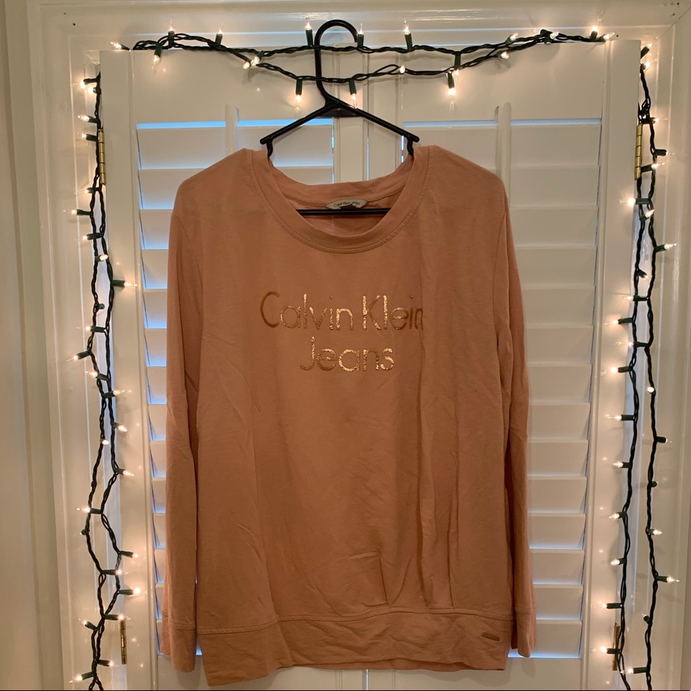 XL Light Pink Calvin Klein Sweater